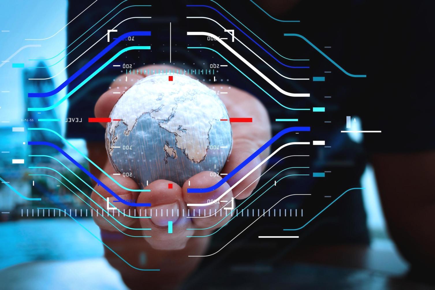 Educational workspace with learning materials